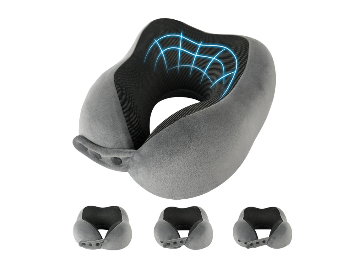 Lurelia Almofada De Viagem, Formato U, Em Espuma Viscoelástica, Suporte Cervical 360º, Ref. L0310