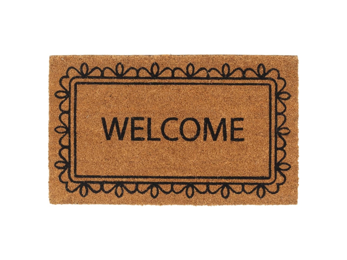 Door Mat, Door Mats Vidaxl Marrom Fibra De Coco (45 X 75 Cm)
