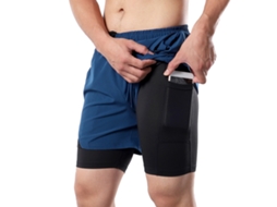 Pantalones Cortos De Running Para Hombre 2 En 1 Con Bucle Para Toalla Y Bolsillos Secado Rápido Para Entrenamiento Gimnasio