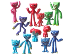 Mali 12 Figuras Pvc Personagens de Jogo Sausage Monster Ornamentos Colecionáveis para Amantes de Jogos