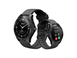 Smartwatch Para Homens 1,38ips Tft Lcd Com Android Ios Preto Yunzii