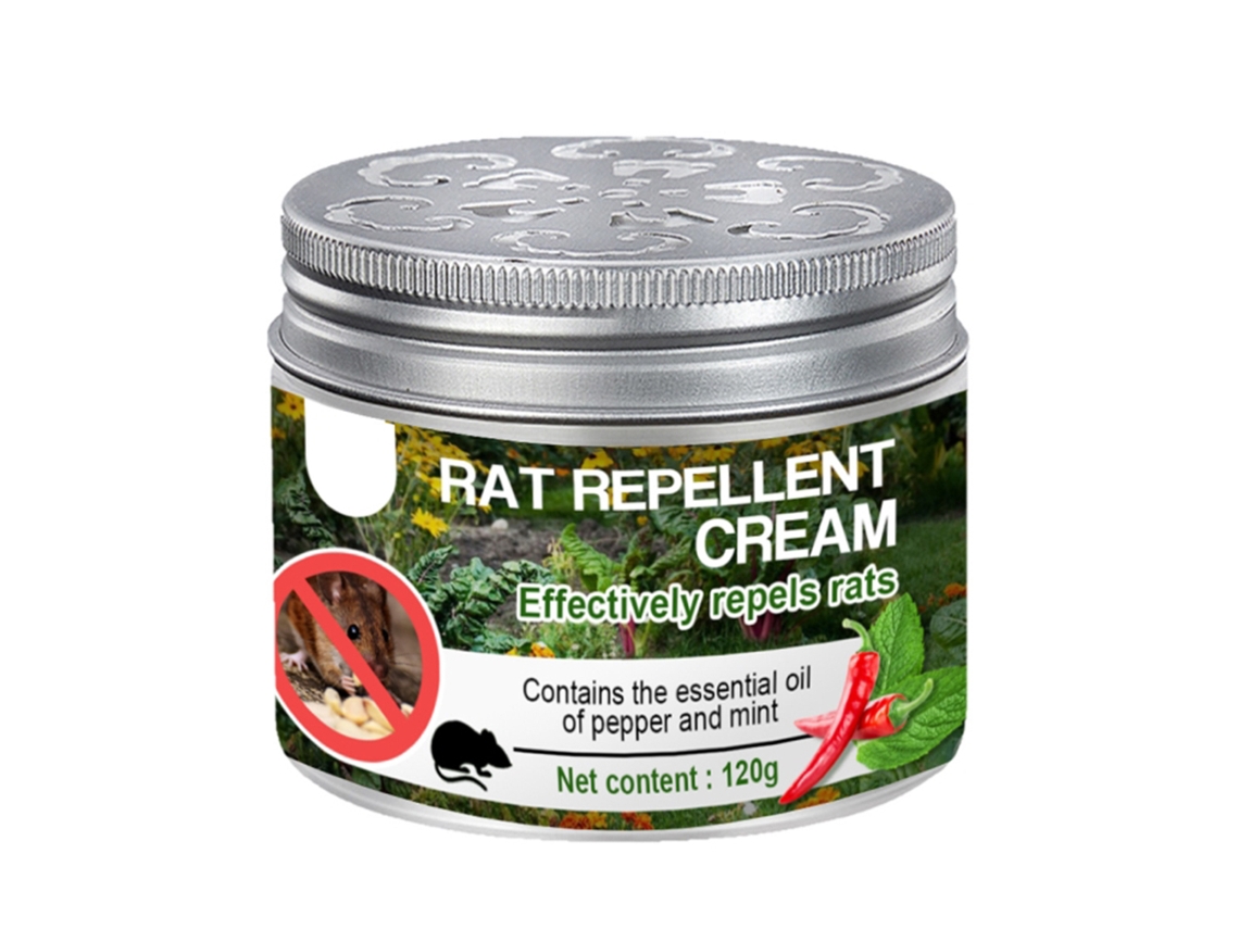 Creme Repelente De Ratos Forte 120g Natural Sem Químicos