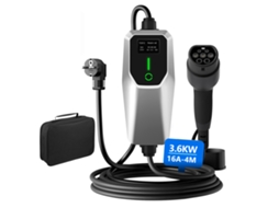 Ev Carregador HEXINEX 3.5 Kw, Tipo 2, 4 M, Monofásico, 6 16 A, Potência de Carregamento Ajustável, Ip65, Resistente À Água.