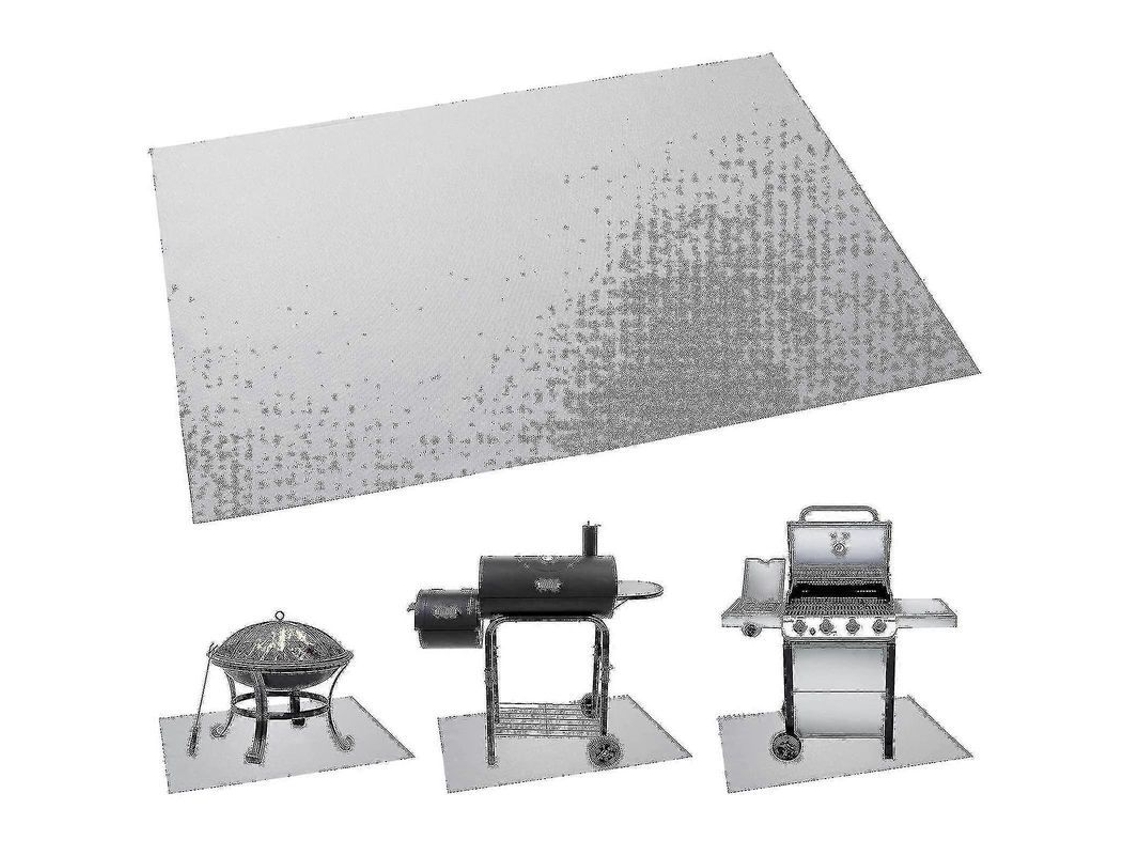 Tapete De Proteção Contra Fogo Para Churrasco E Fogo Ao Ar Livre - Silicone E Fibra De Vidro - Leve E Portátil