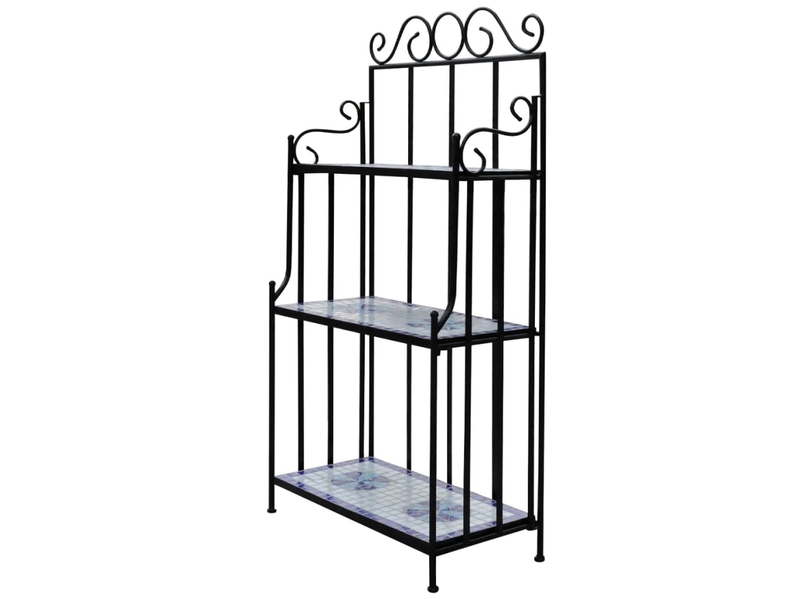 Suporte VIDAXL Blue Ceramic (58 x 30 x 115 cm)