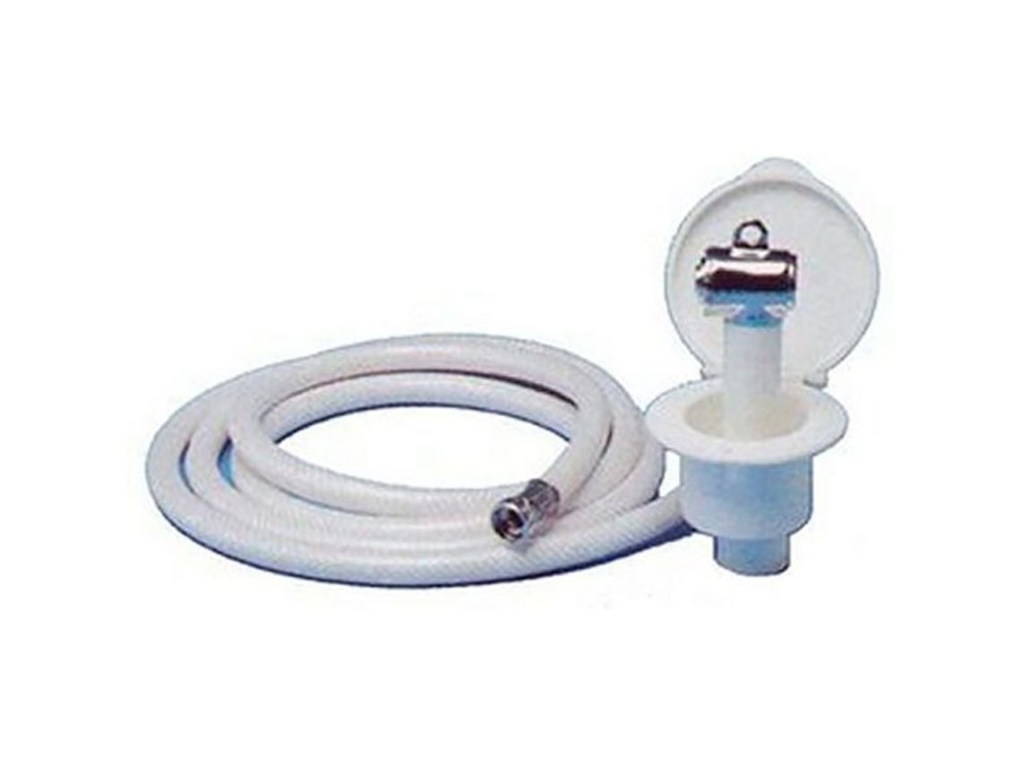 Chuveiro com Superfície Horizontal de Botão 4 M Brancogoldenship