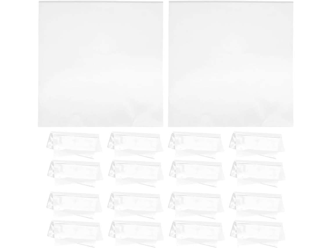 Pacote com 50 Capas Autoadesivas Antirriscos para Discos de Vinil. SFUSHOS
