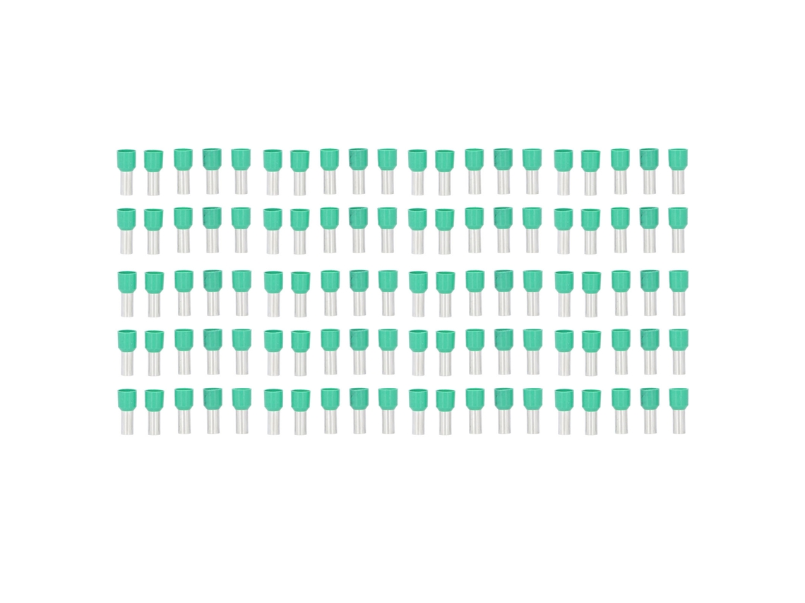 100pcs Conector Terminal Isolado De Cobre Para Fio Elétrico Awg 6 E16‑12