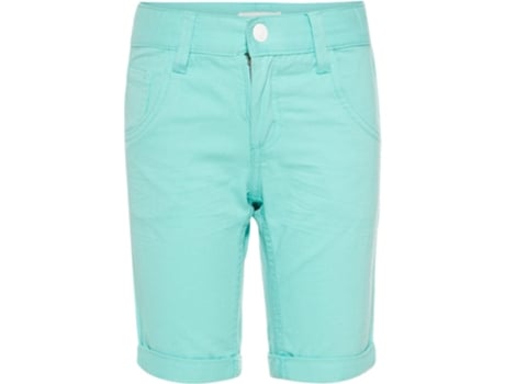 Bermuda de Criança Nameit Nkmsofus Twiisak Longshort Outras Características Efeito Suave de Rugas nas Coxas. Azul (158 cm)