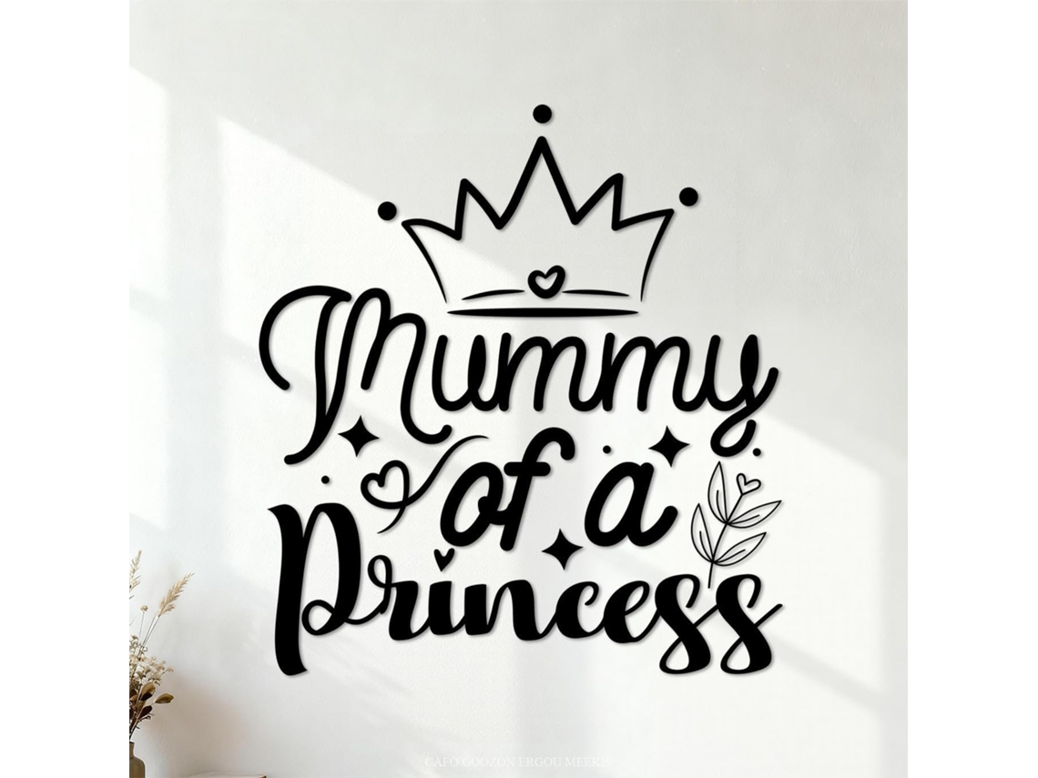 Mummy Of A Princess On White Background Adesivos Artísticos Em Vinil 72x78,6cm Pintura Murale Artistica Preto