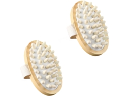 Conjunto De 2 Escovas Esfoliantes Para Banho E Ducha Sherchpry, Escova De Massagem Com Almofada Ar Para O Corpo, Marrom