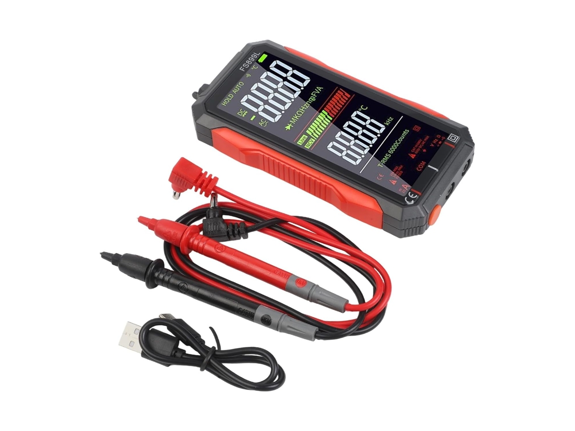 Multímetro Digital True Rms De 6000 Contagens Com Carregamento Usb