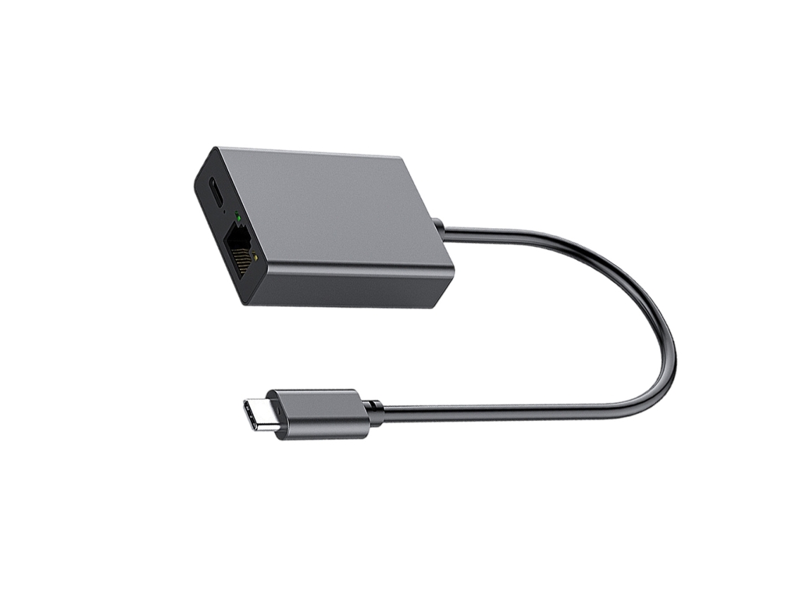 Adaptador Usb-c Para Ethernet Durável, Com Conexão Perfeita E Dongle De Rede.-aquaforge