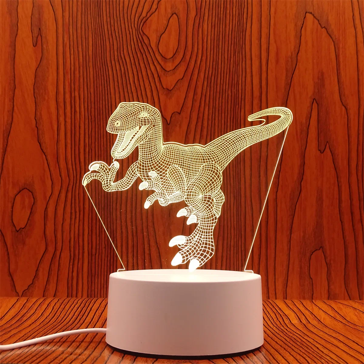 Luminária Noturna Led 3d Criativa, Luz Decorativa para Casa MDUG (luz de 7 Cores)