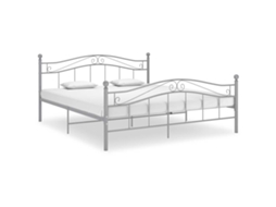 Vidaxl Estrutura De Cama Metal 160x200 Cm Cinzento
