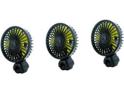 Ventilador Elétrico Portátil Para Carro, Conjunto De 3 Peças, Para Banco Traseiro, Com Usb