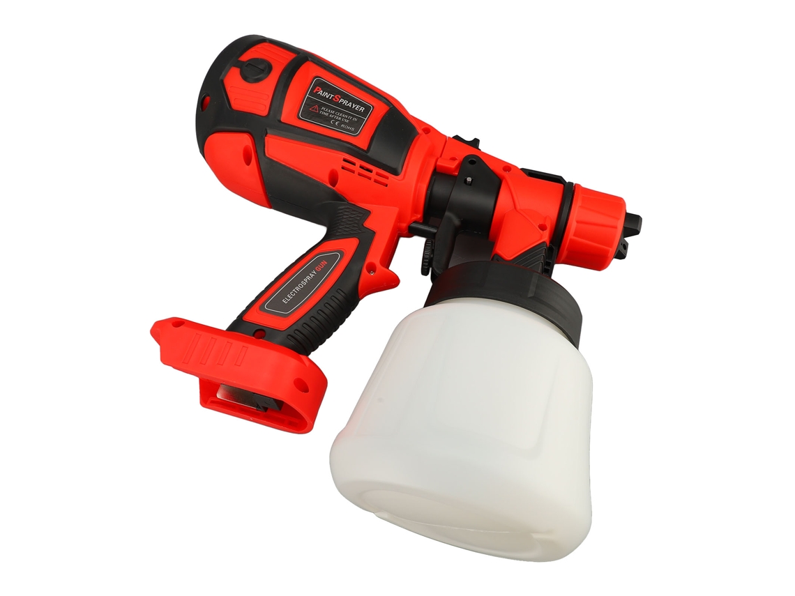 Laxiscreed Pistola De Spray Eléctrica Sem Fios De Alta Pressão 900ml Para Pintura E Coloração