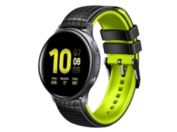Pulseira De Silicone Bicolor Com Malha De 20 Mm