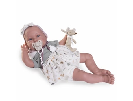 Minha Primeira Boneca de Pelúcia Reborn Daniela 52 cm Antonio Juan