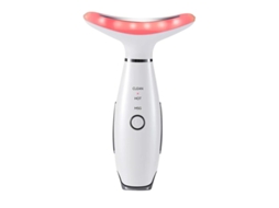 Massageador Para Pescoço E Rosto Massageador Facial Para Papada 3 Modos Ferramenta De Escultura Facial Com Vibração Branco Bestvite