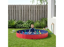 Vidaxl Piscina Infantil Vermelho Ø300 X 38 Cm