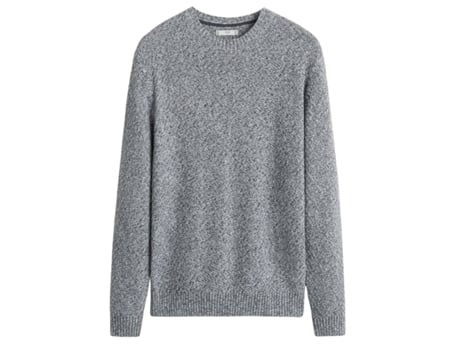 Camisola De Homem Mango Melange Cinzenta (s)