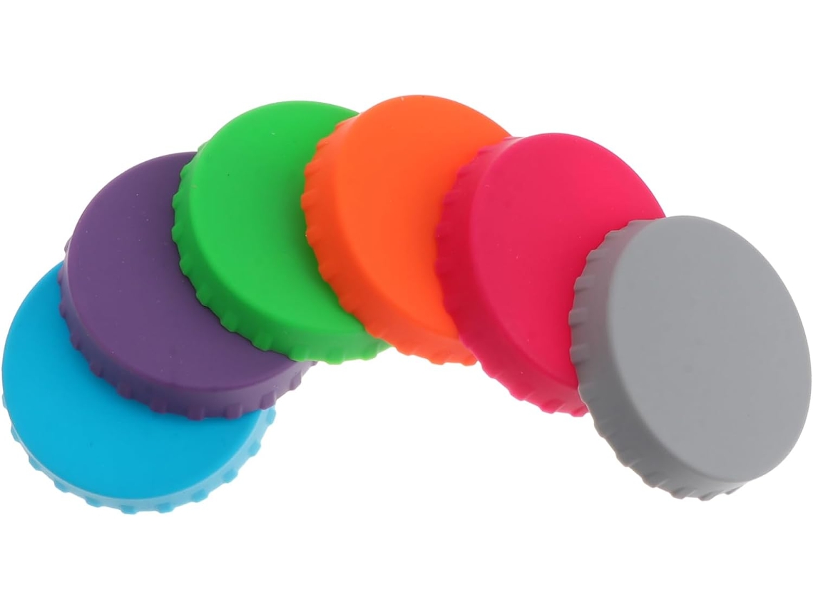 Tampas Reutilizáveis​​ para Latas de Refrigerante, Cerveja, Suco e Outras Bebidas, Modelo Mais Recente de 2025, Conjunto com 6 Unidades BRILVIBERA