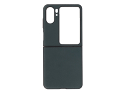 Capa de Telefone para Oppo Find N2 Flip com Tela Verde Dobravel EOOCOO (proteção com Couro Genuíno Anti choque)