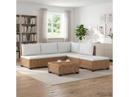 Vidaxl 6 Unid. Conjunto De Lounge Em Rattan Com Almofadas Gendt
