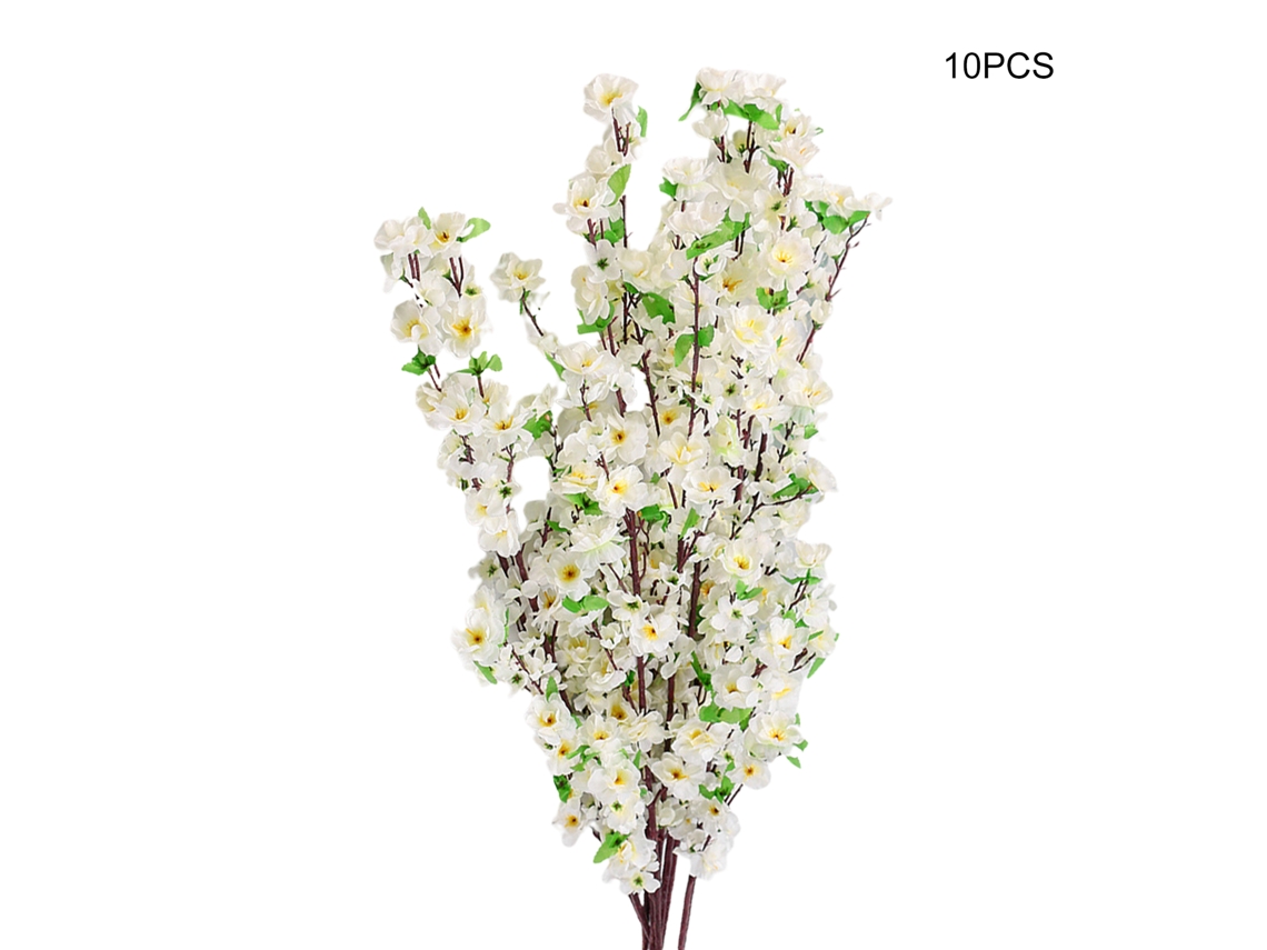 Laxiscreed Ramo De Pêssego Multicolor Para Decoração De Casa E Festas, Tecido De Seda Sintética