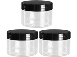 Conjunto De 12 Potes De Plástico Transparente De 120ml Para Creme Facial, Estojo Cosmético Portátil