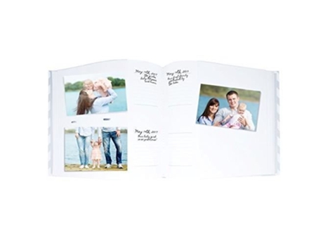 Álbum De Fotos Pearhead Chevron Cinza 50 Páginas Sem Ácido 5.08x22.86x21.84 Cm