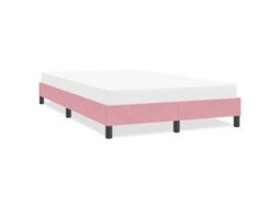 Vidaxl Estrutura De Cama Sem Colchão 120x220 Cm Veludo Rosa