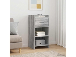 Vidaxl Buffet Sonoma Cinzento 40 X 36 X 80 Cm Derivados De Madeira