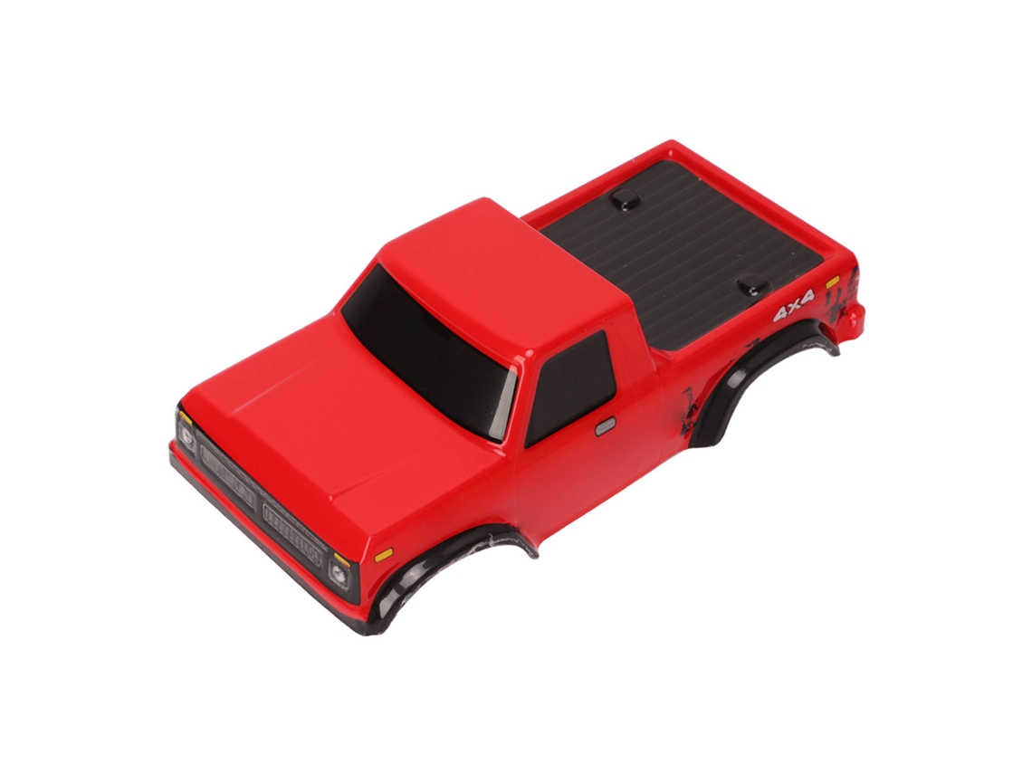 Casco Carro Rc Base Roda 125mm Resistente A Impactos Acessório Para Axial Scx24 1:24 Veículo Red