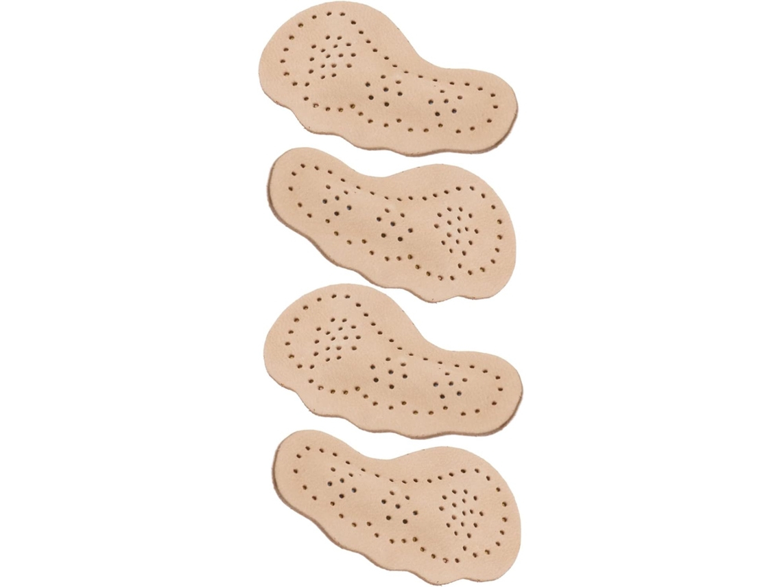 Almofadas Antiderrapantes Para A Parte Frontal Do Pé, Ideais Para Sapatos De Salto Alto, Em Couro Bege, Pacote Com 2 Pares