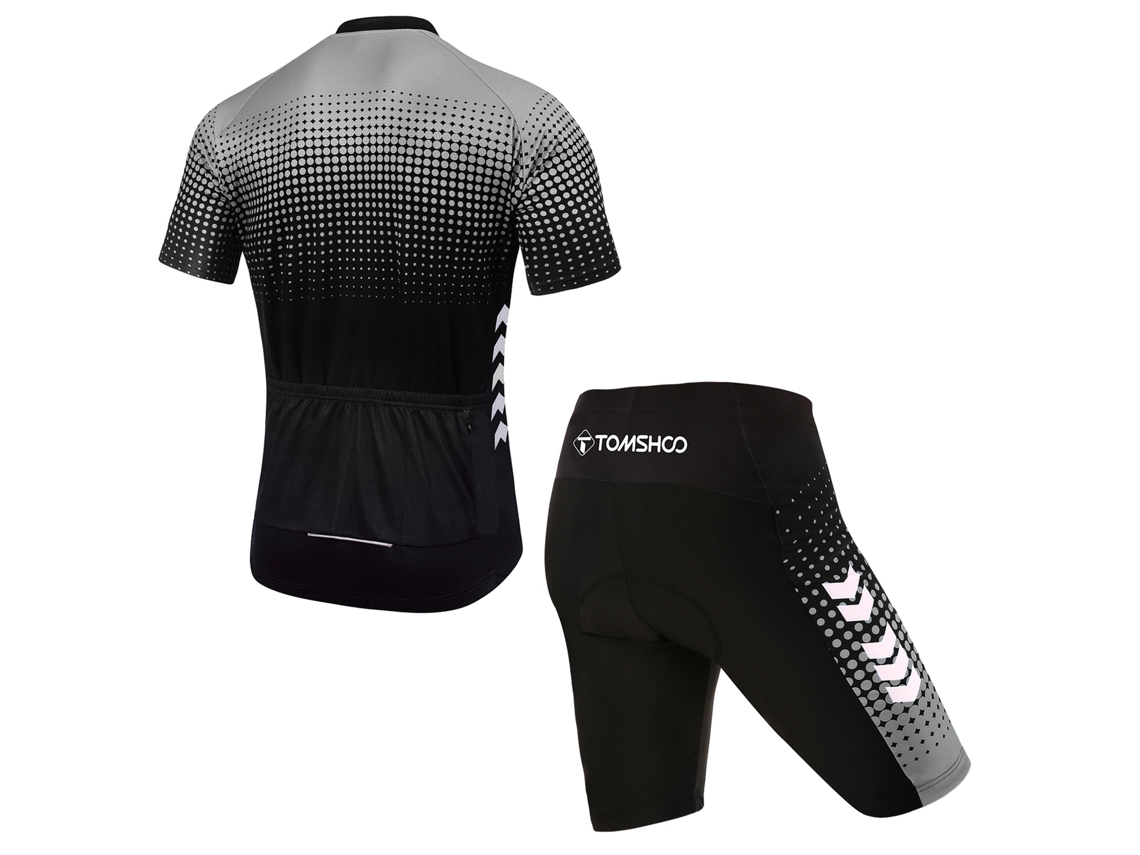 Conjunto De Roupa De Ciclismo Para Homem Verão Com Camisa E Calções Com Espuma 5d Gel Respirável E Seco Rápido