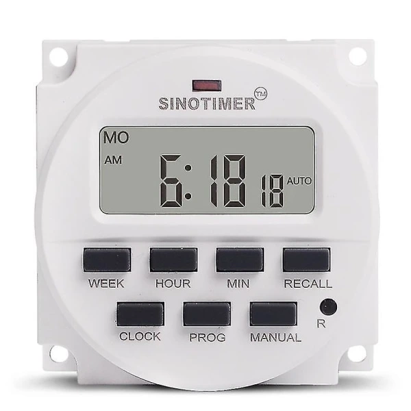 Temporizador Digital LCD de 15,98 polegadas, 12 V cc, 7 opções BRILVIBERA