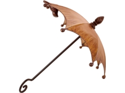 Comedouro de Pássaros Suspenso em Ferro Inoomp para Jardim e Varanda, Às Intempéries, com Design Decorativo e Fácil de CHABERLU