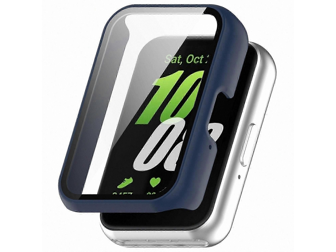 Capa Rígida E Resistente Com Protetor De Vidro Temperado Para Smartwatch Fit3