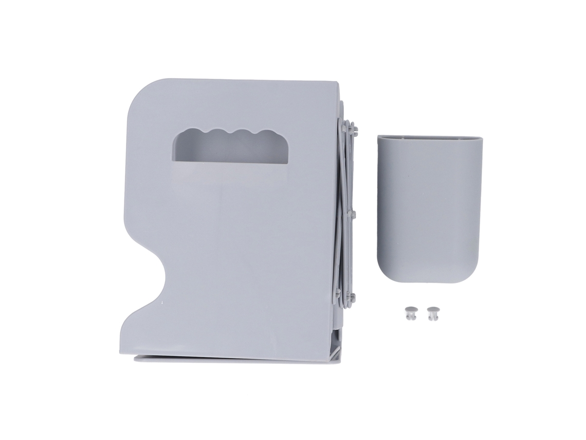 Suporte De Livro Ajustável Anti-deslizante Com Porta-canetas Removível Cinza
