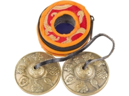 Sino Tingsha Tibetano Com Estojo Bonito, Címbalos Nepaleses Para Cura Sonora, Yoga, Meditação, Atenção Plena, Sinos De Sino, Astamangal-oito Auspicios