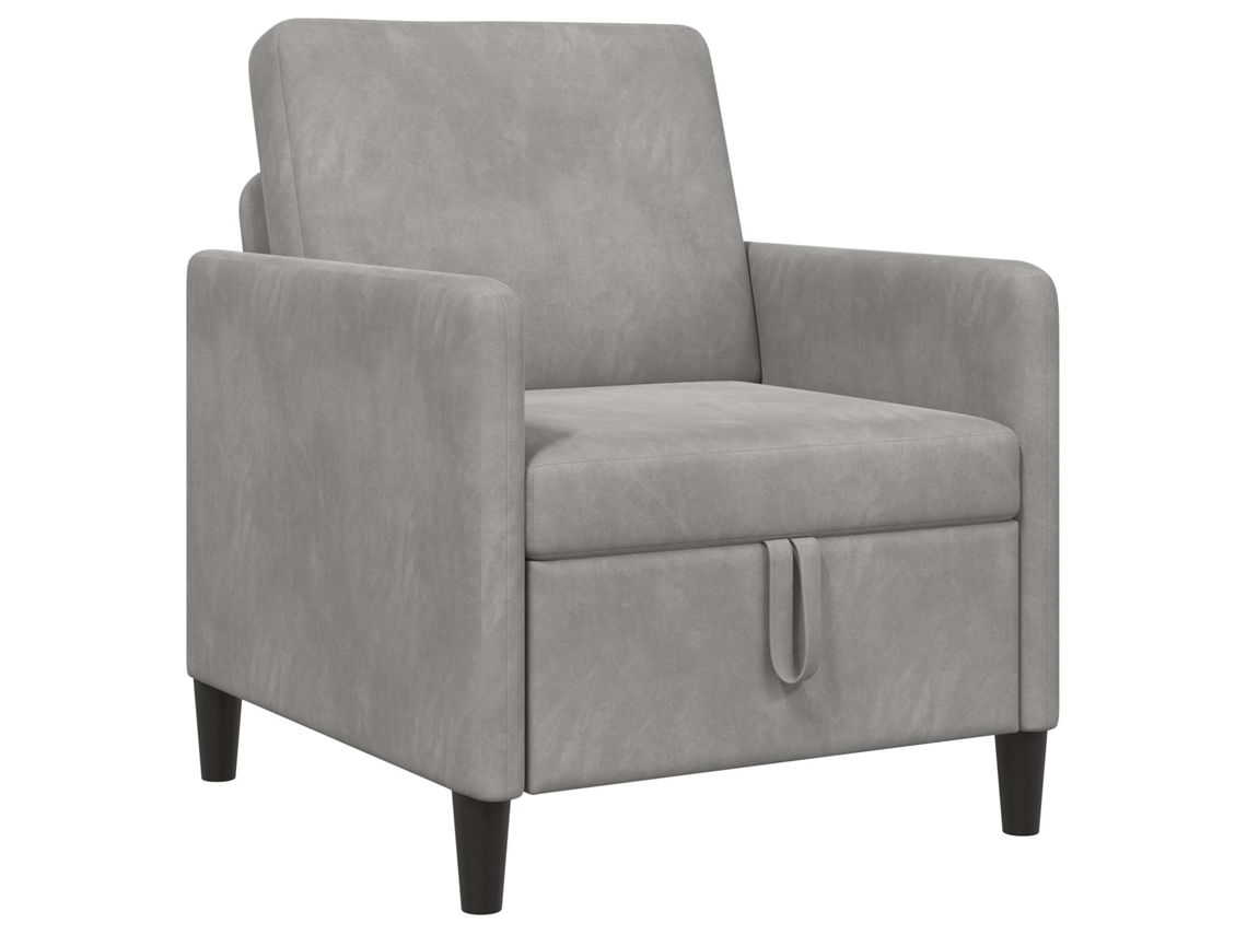 Sofa com Armazenamento Cinzento claro 72 X 78 X 87 Cm Poliéster SYFAX