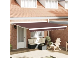 Vidaxl Toldo Retrátil Automático 400x300 Cm Castanho