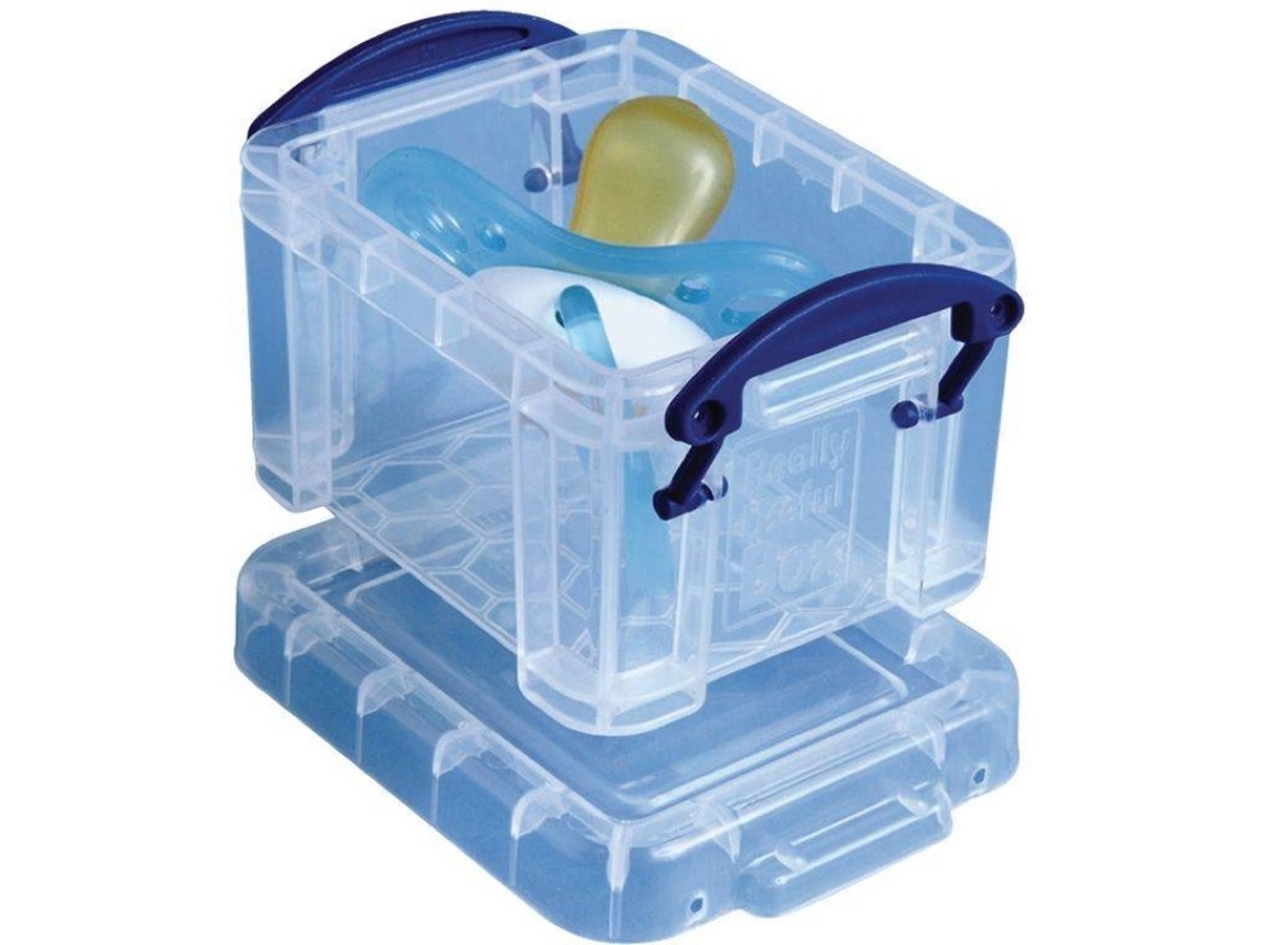 Caixa de Armazenamento Empilhável REALLY USEFUL BOX Transparente (96x55 mm - 0.14 L)