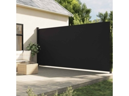 Vidaxl Toldo Lateral Retrátil 200x500 Cm Preto