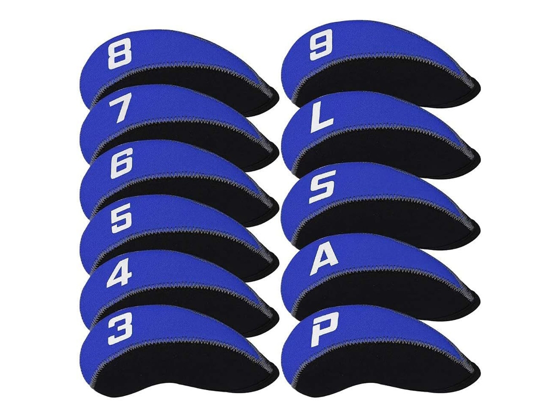 Capas para tacos de golfe (11 peças, com tampas grandes numeradas)