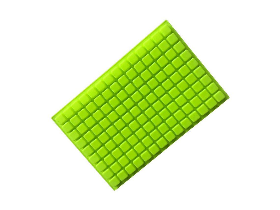 Molde De Silicone Mini Quadrado Com 126 Cavidades