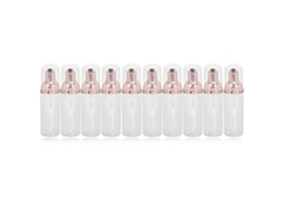 10 Peças Garrafa Com Bomba De Espuma 50ml Para Gel De Banho E Shampoo