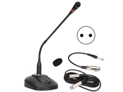 Lurelia Microfone Dinâmico Profissional Xlr Macho/fêmea 6,35 Mm 6,35mm, Portátil Para Palco, Voz E Karaoke